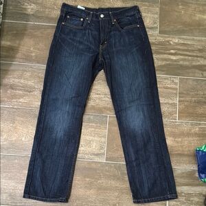 Levi's Blue Straight Jeans with Classic Indigo Wash